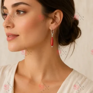 Coral Earrings 1-524 - Image 2