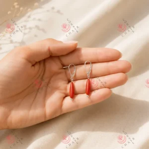 Coral Earrings 1-524 - Image 3